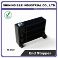 TE-002H Hat-Shaped 35mm DIN Rail Mounted Plastic End Stopper 7