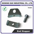 TS-0021 Hat-Shaped 25mm DIN Rail Mounting Terminal Block Lock