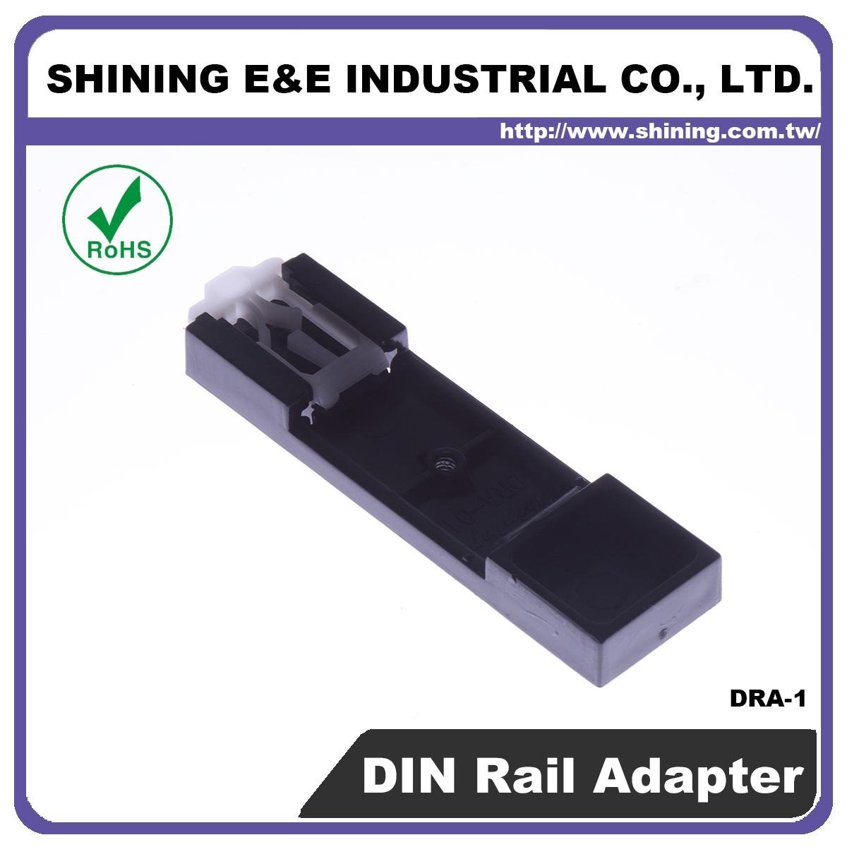 DRA-1 ABS UL 94HB Fuse Block DIN Rail Adapter