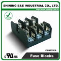 FB-M033PQ  600V 30Amp 3 Way UL 10x38 Ceramic Midget Fuse Block 3