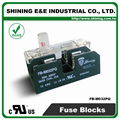 FB-M032PQ  600V 30Amp 2 Way UL 10x38 Ceramic Midget Fuse Block