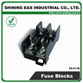 FS-012B DIN Rail Mounted 600V 10A 6x30 Glass Ferrule Fuse Base 2