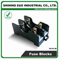 FS-012B DIN Rail Mounted 600V 10A 6x30 Glass Ferrule Fuse Base 3