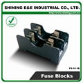 FS-012B DIN Rail Mounted 600V 10A 6x30 Glass Ferrule Fuse Base 4