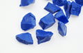 opaque blue glass chips 2