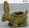 rattan animal basket,animal planter,rattan animal,garden decoration 4