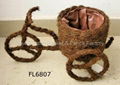 rattan animal basket,animal planter,rattan animal,garden decoration 5