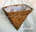 Square hanging basket,Rattan Basket,hanging flower basket,hanging planter 2