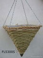 Square hanging basket,Rattan Basket,hanging flower basket,hanging planter 3