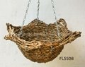 star cone hanging basket,Rattan Basket,hanging flower basket,hanging planter