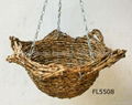 star cone hanging basket,Rattan Basket,hanging flower basket,hanging planter 2