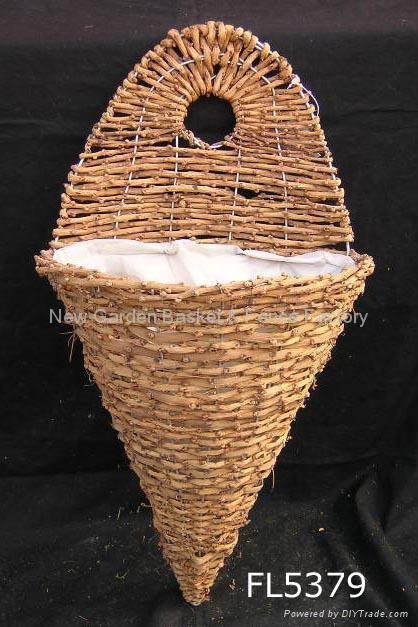 rattan wall basket,wall planter,Rattan Hanging Basket 