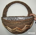 rattan wall basket,wall planter,Rattan Hanging Basket,hanging flower basket 5