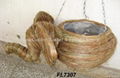 hanging rattan animal basket,hanging planter,Rattan Basket,hanging flower basket 3