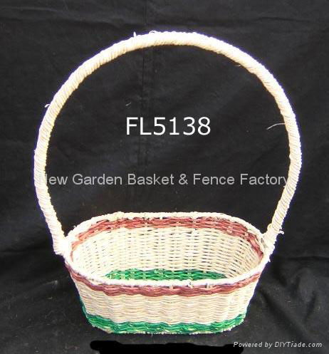 gift basket,rattan basket,storage basket,wicker basket,handle basket,woven craft 2