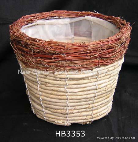 flower pot basket,garden pot,plant pot,gardening planter,rattan basket 4