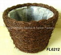 flower pot basket,garden pot,plant pot,gardening planter,rattan basket