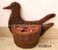 rattan animal basket,animal planter