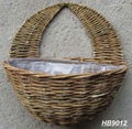 rattan wall basket,wall planter,Rattan Hanging Basket,hanging flower basket