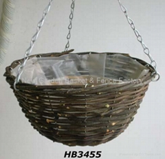 Rattan Hanging Basket,hanging flower basket,hanging planter,basket,wicker basket