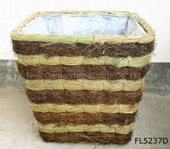 rattan planter,rattan flower pot,rattan