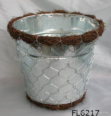 zinc planter,zinc pot,flower pot,flower planter,tin planter,galvanized planter