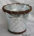 zinc planter,zinc pot,flower pot,flower planter,tin planter,galvanized planter