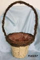 handing flower basket,handle basket,flower planter,rattan basket,wicker basket