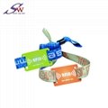 woven fabric rfid wristband for event