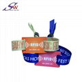 woven fabric rfid wristband for event