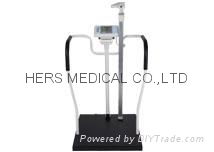 Physician Handrail Scale with Digital Height Rod