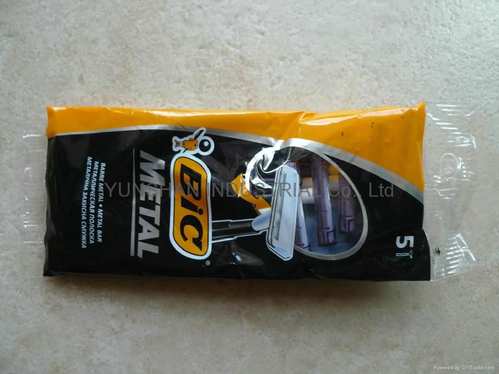 disposable razors BIC METAL(5pcs/poly bag)