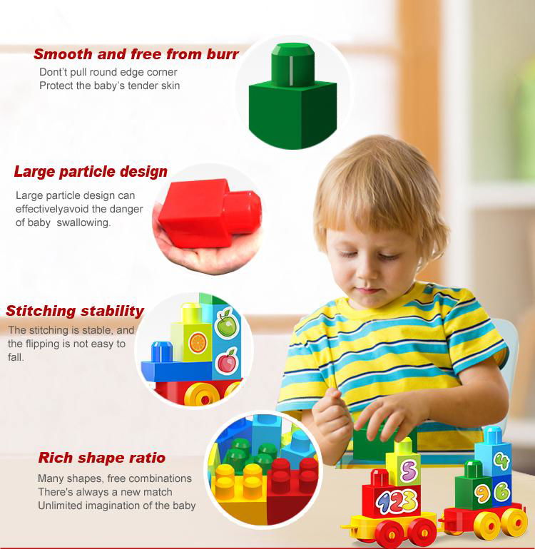 Large-particle building block toys(100 Pcs ) 3