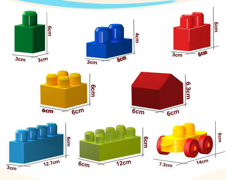 Large-particle building block toys(35 Pcs ) 2