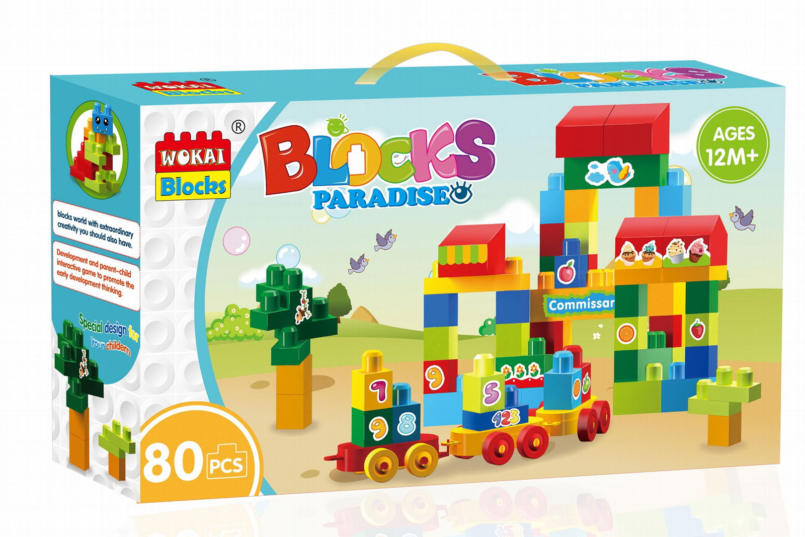 Large-particle building blocks toys(80 Pcs ) 5