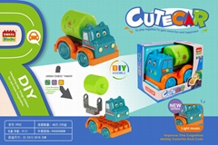  music (mixer), building block, sliding engineering vehicle