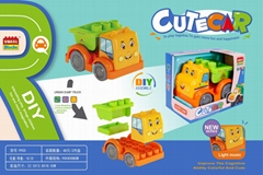 Light music (shaking car) building block engineering car