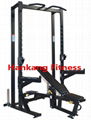 gym and gym equipment,Olympic Half Rack With Ad justable Bench-PT-724 1