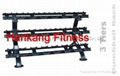 protraining equipme.fitness.hammer strength.3 TIERS DUMBBELL RACK-PT-855 1