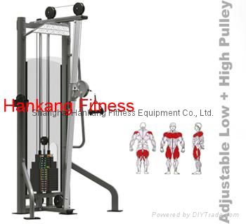 protraining equipme.fitness.hammer strength.Adjustable Low + High Pulley-PT-828
