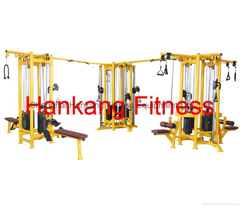 fitness ,fitness equipment,Multi-Jungle (Sample 12-Stack V-Shape)-PT-934