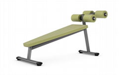 fitness equipment,gym machine & equipment,NEGATIVE BENCH WITH DOUBLE ROLL-GM-954