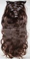 Clip in hair pieces and wefts