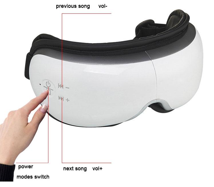 Wholesale smart vibration heating electric wireless eye care massager 2