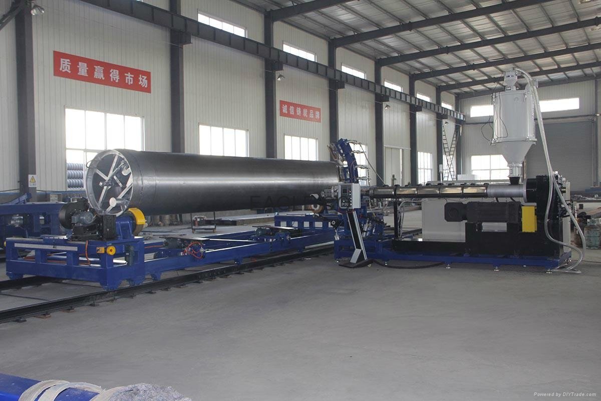 PP-H/HDPE Helically Wound Seamless Tanks Machine