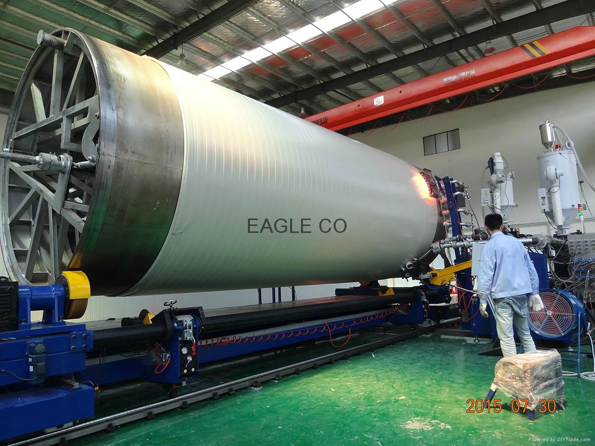 PP-H/HDPE Helically Wound Seamless Tanks Machine 2