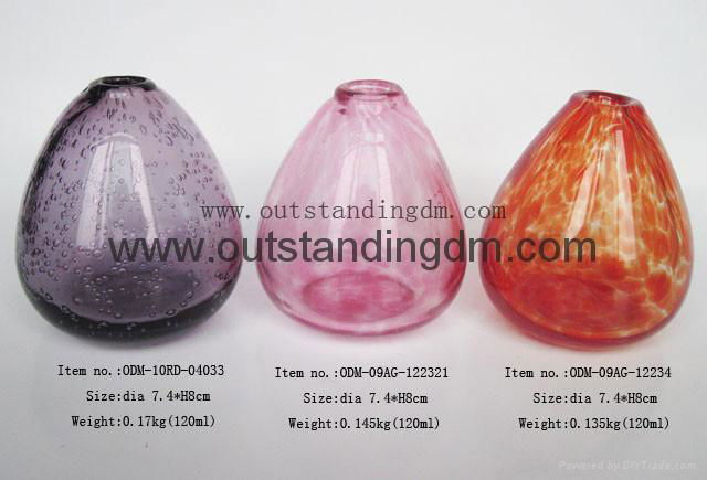 3pcs colorful glass bottle