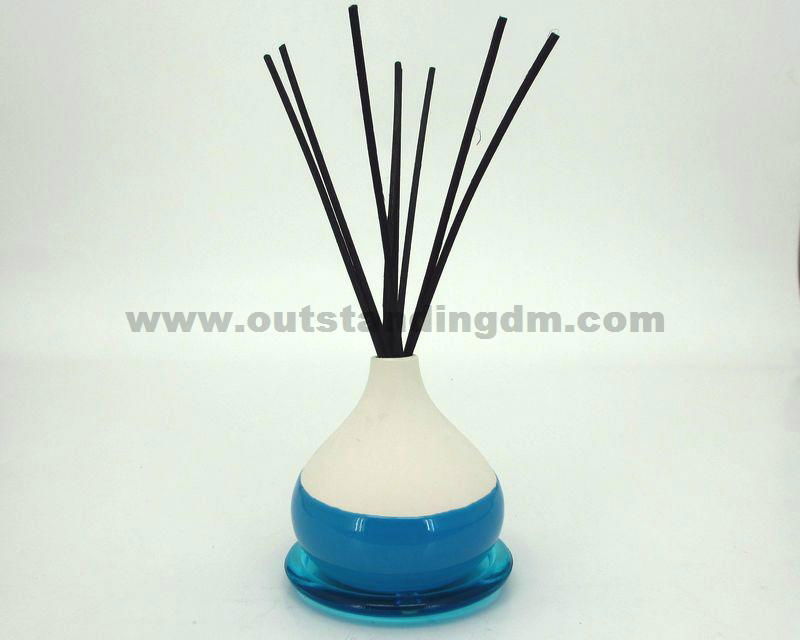 ceramic vase with rattan stick no oil