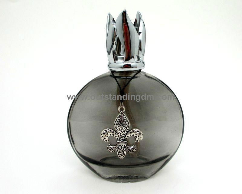 glass bottle with bayonet cap and charm without fragrance oil