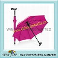 23" pink crutch umbrella 1